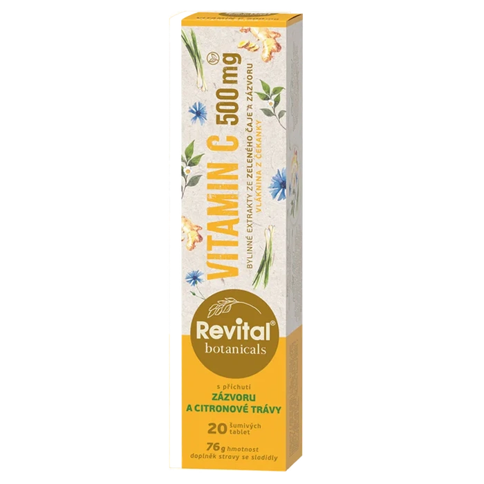 Revital Botanicals Vitamin C 500 mg 20 šumivých tablet