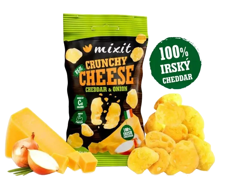 Mixit Křupavý sýr do kapsy - irský cheddar a cibule 20 g
