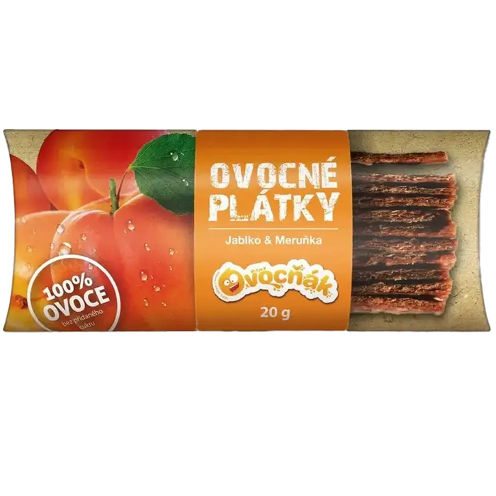 Ovocňák Ovocné plátky jablko meruňka 20 g