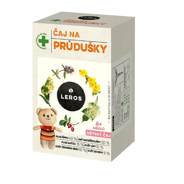 Leros Dětský čaj na průdušky 20x1,5 g