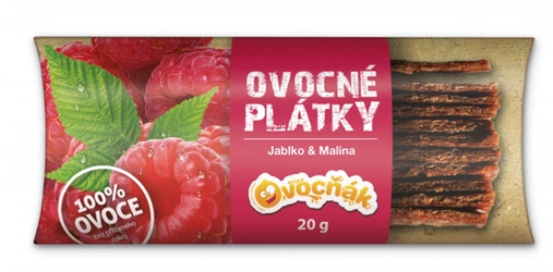 Ovocňák Ovocné plátky jablko malina 20 g