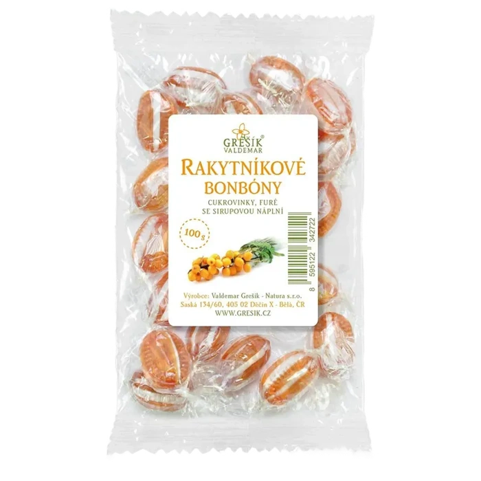 Grešík Rakytníkové bonbony 100 g