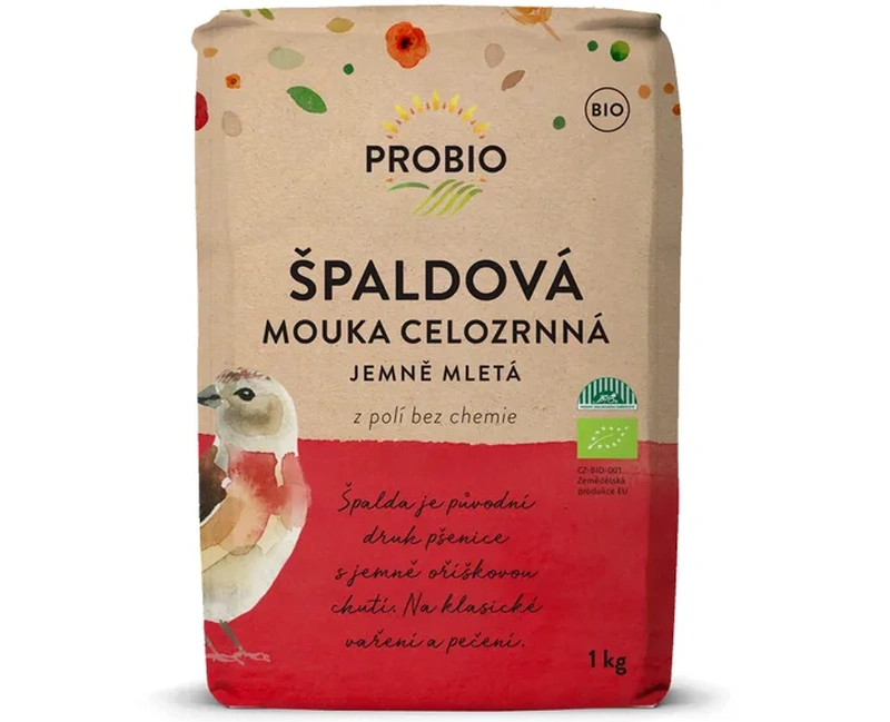 PROBIO Mouka špaldová celozrnná jemně mletá 1kg BIO