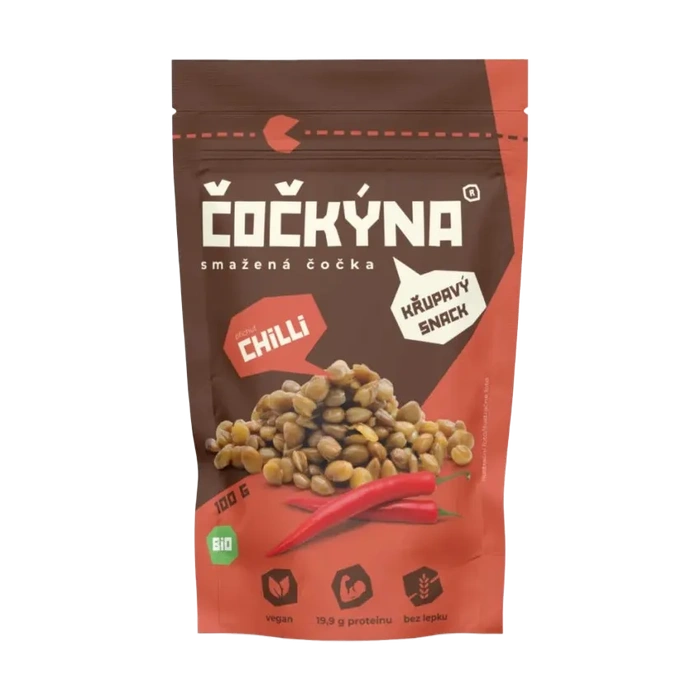 Čočkýna Smažená čočka s chilli 100 g Bio