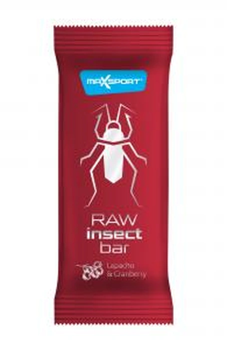 Maxsport Raw Insect Bar lapacho a brusinka 40g