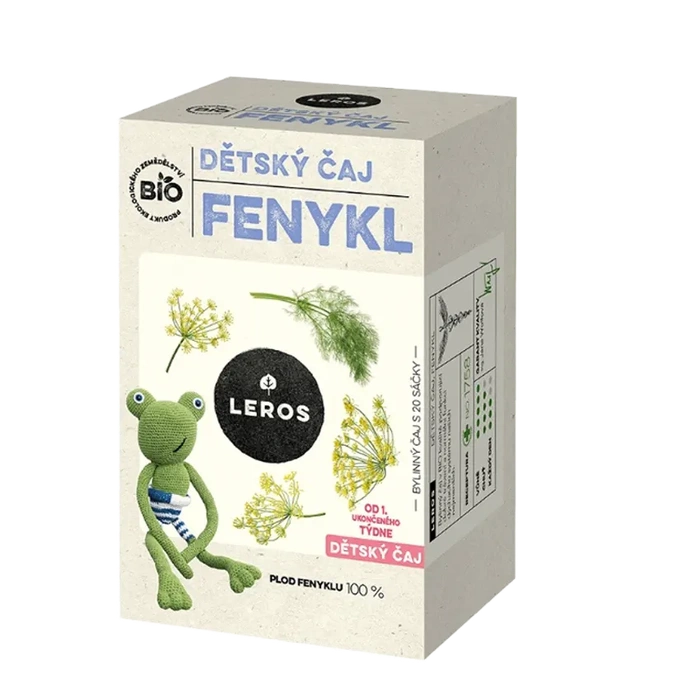 LEROS Dětský čaj Fenykl BIO 20x1,5 g
