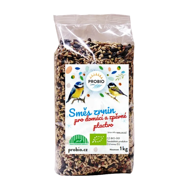 PROBIO Směs zrnin pro domácí a zpěvné ptactvo 1 kg BIO