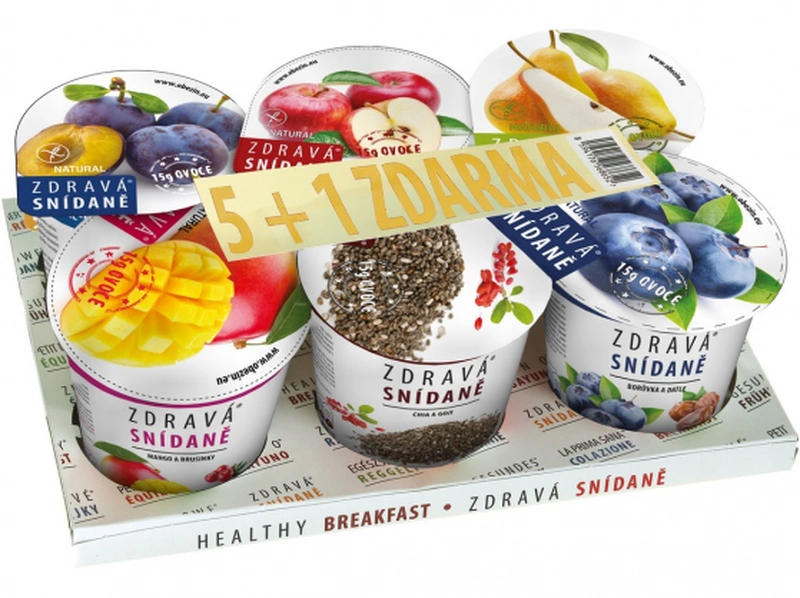 Obezin Zdravá snídaně různé příchutě 5+1 zdarma Varianta B 468g