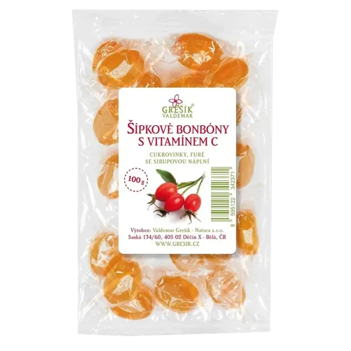 Grešík Šípkové bonbony s vitamínem C 100 g