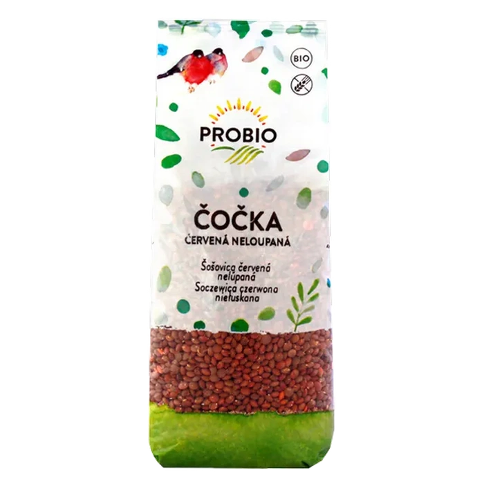 PROBIO Čočka červená neloupaná 500g BIO