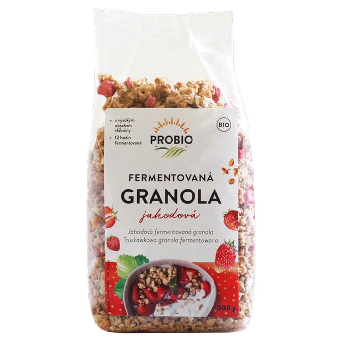 PROBIO Granola fermentovaná jahodová 300 g BIO
