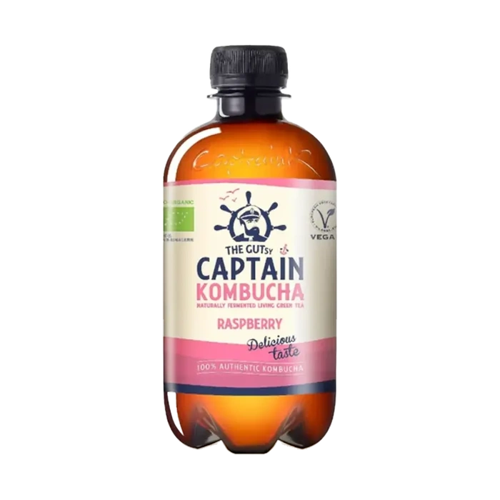 Captain Kombucha Kombucha Kalifornská malina 400 ml BIO
