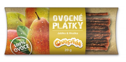 Ovocňák Ovocné plátky jablko hruška 20 g