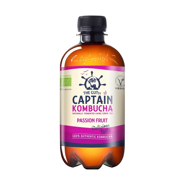 Captain Kombucha Kombucha passion fruit 400 ml BIO