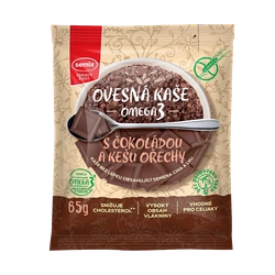 Semix Ovesná kaše omega 3 s čokoládou a kešu ořechy bez lepku 65 g