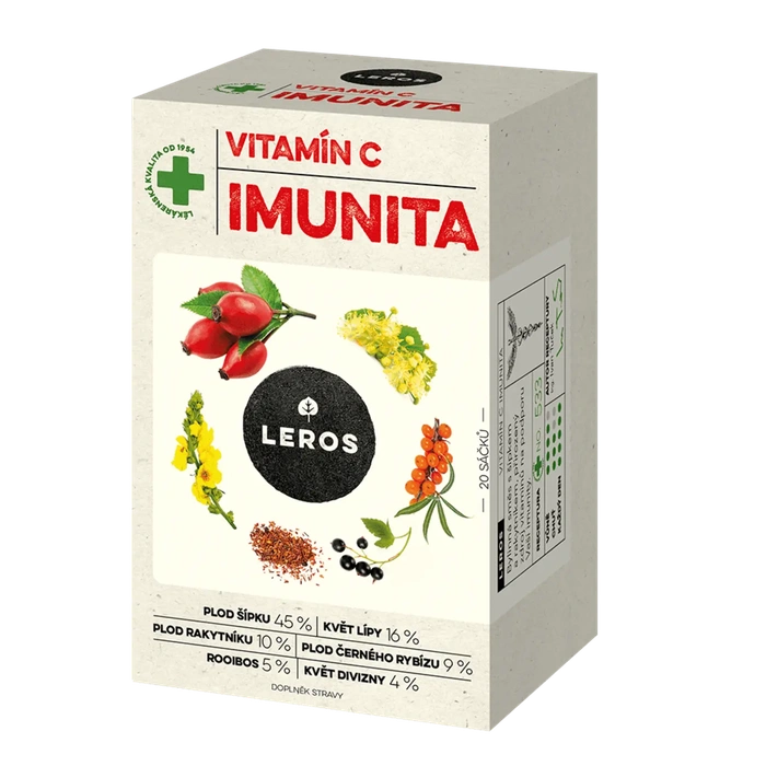 Leros Imunita Vitamín C Šípek a rakytník 20x2 g