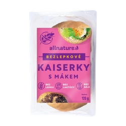 Allnature Bezlepkové kaiserky s mákem 120 g