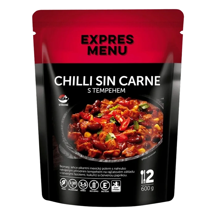 Expres Menu Chilli sin carne s tempehem 600 g (2 porce)