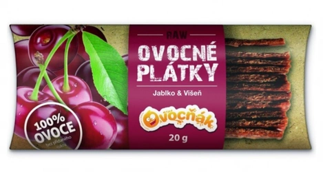 Ovocňák Ovocné plátky jablko višeň 20 g