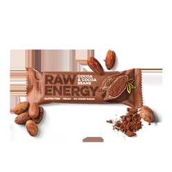 Bombus Raw Energy tyčinka kakao a kakaové boby 50g