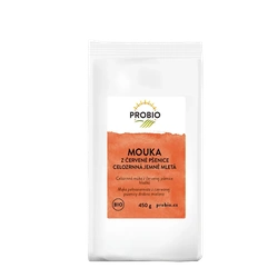 PROBIO Mouka z červené pšenice celozrnná jemně mletá 450g BIO