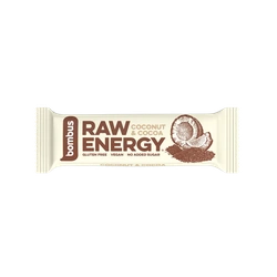 Bombus Raw Energy tyčinka kakao a kokos 50 g