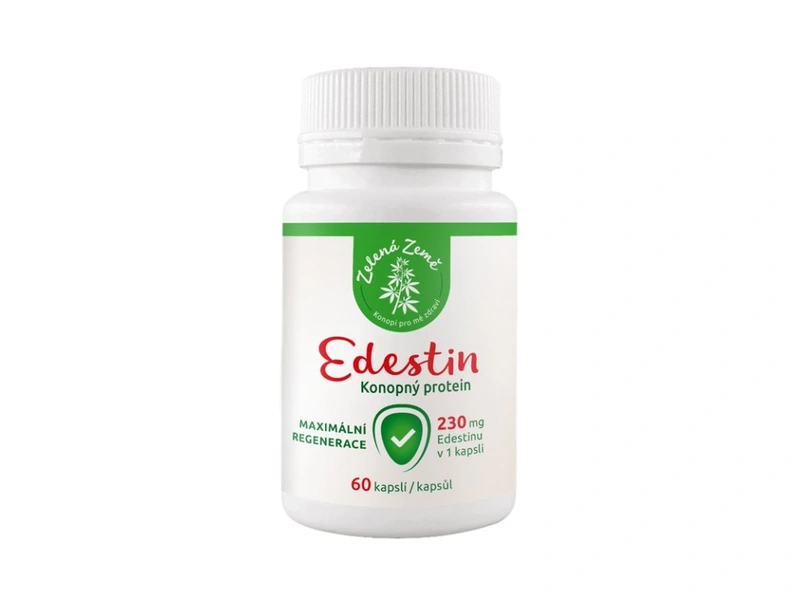 Zelená Země EDESTIN konopný protein 60 kapslí