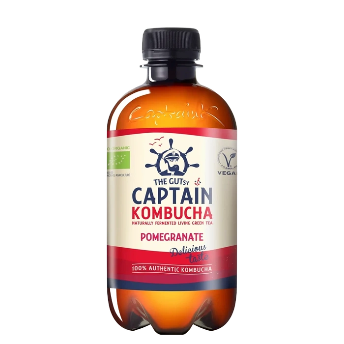 Captain Kombucha Kombucha granátové jablko 400 ml BIO