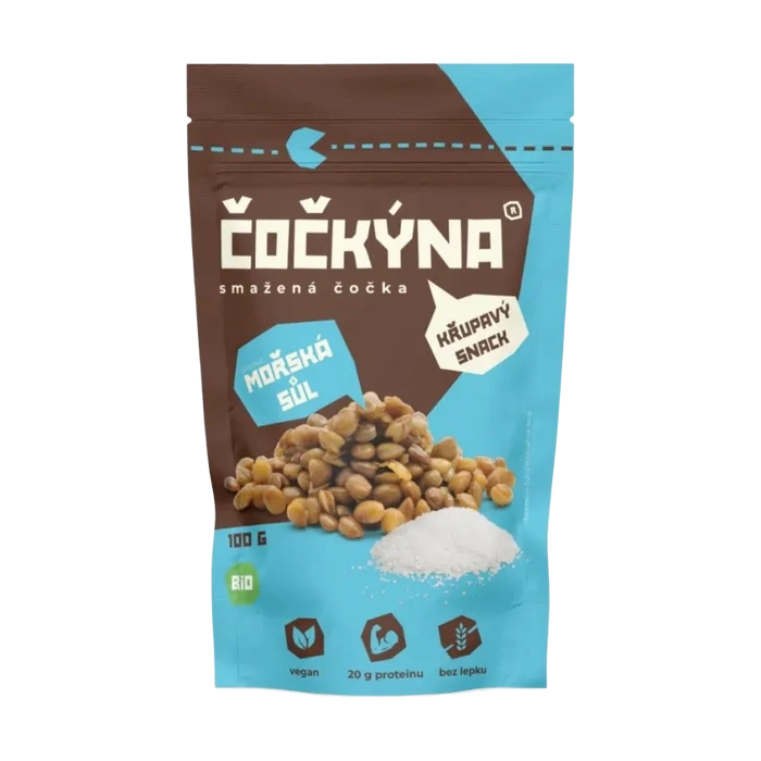 Čočkýna Smažená čočka s mořskou solí 100 g Bio