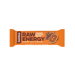 Bombus Raw Energy tyčinka pomeranč a kakaové boby 50 g