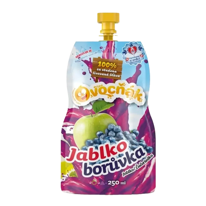 Ovocňák Mošt jablko borůvka 250ml