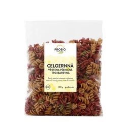 PROBIO Vřetena pšeničná celozrnná barevná MIX  400g
