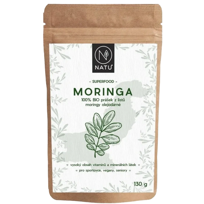 NATU Moringa prášek 130 g BIO