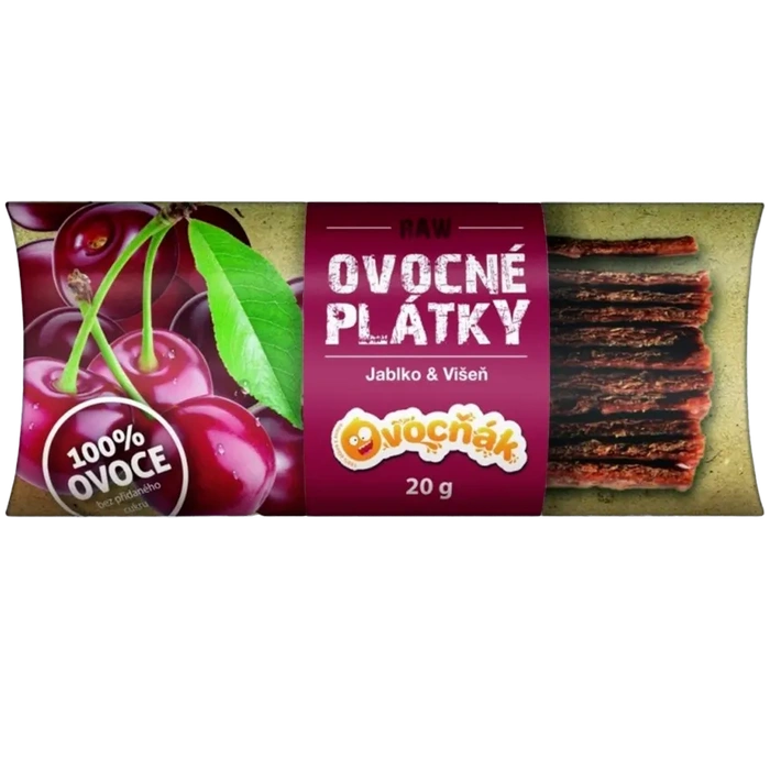 Ovocňák Ovocné plátky jablko višeň 20 g