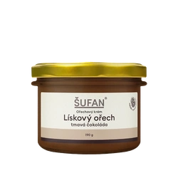 Šufan Krém Lískový ořech s tmavou čokoládou 190 g