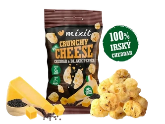 Mixit Křupavý sýr do kapsy - irský cheddar a čený pepř 20 g
