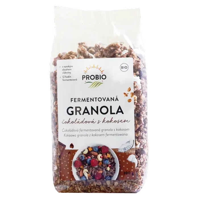 PROBIO Granola fermentovaná čokoládová s kokosem 300 g BIO
