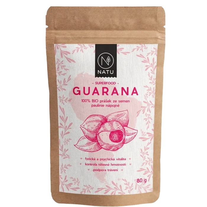 NATU Guarana prášek 80 g BIO
