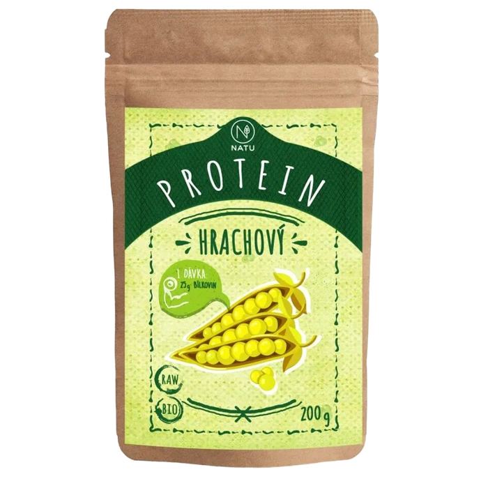 NATU Hrachový protein 200 g BIO