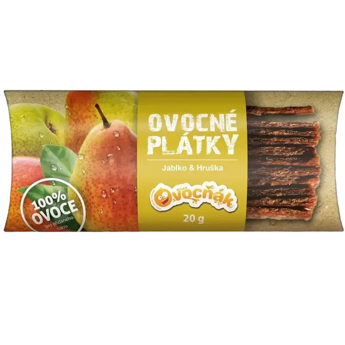Ovocňák Ovocné plátky jablko hruška 20 g