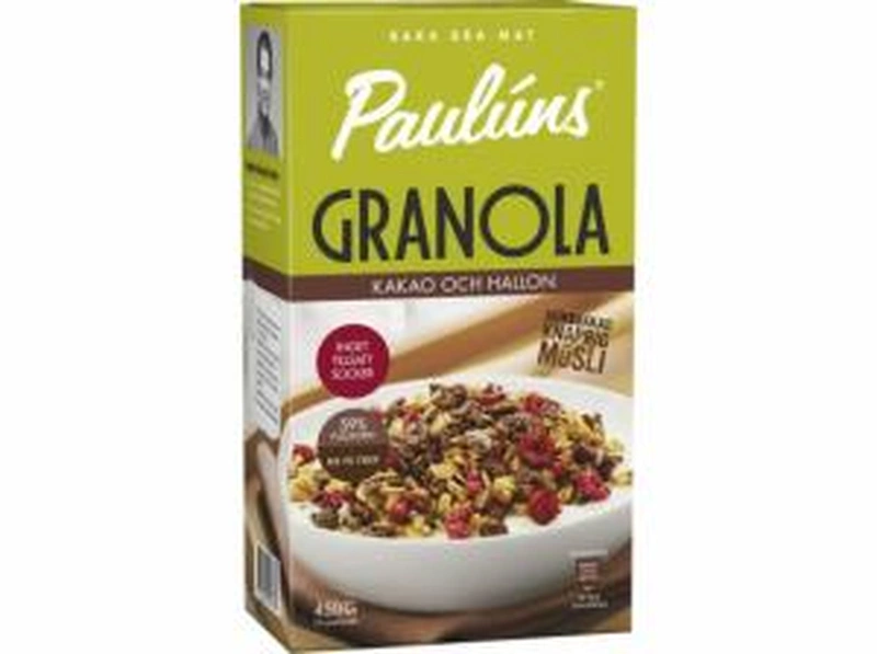 Paulúns Granola s kakaem a malinami 450g