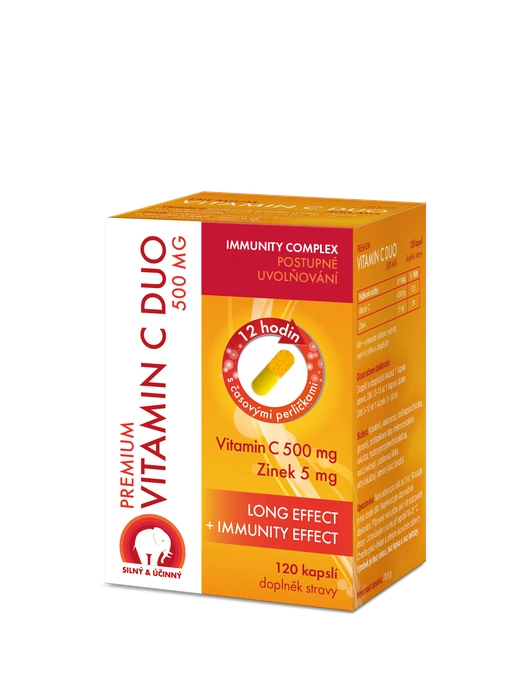 Premium Vitamin C Duo 500 mg 120 kapslí
