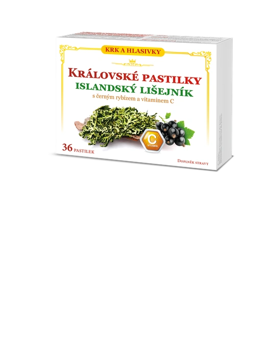 Královské pastilky Islandský lišejník 36ks
