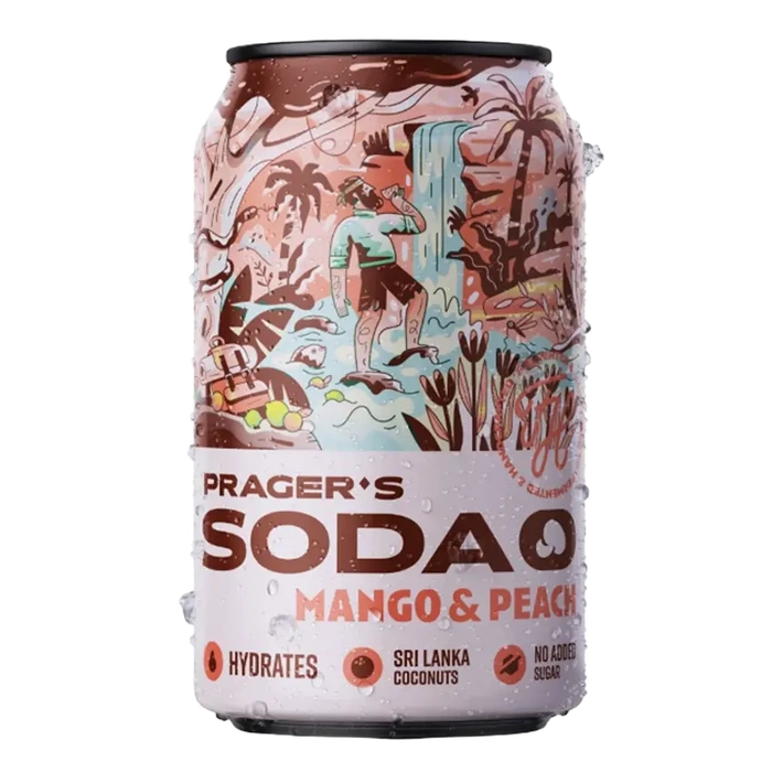 Prager's Soda Mango a broskev 330 ml