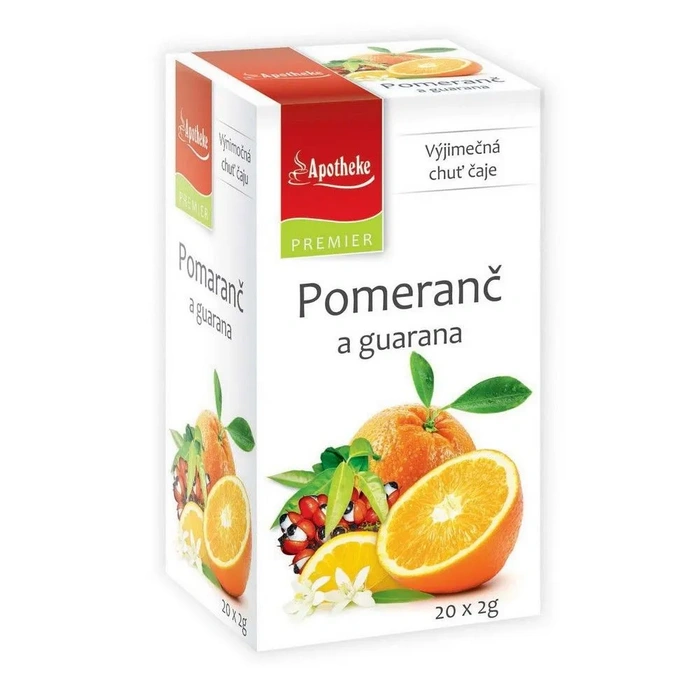 Apotheke Premier Pomeranč a guarana n.s. 20x2g