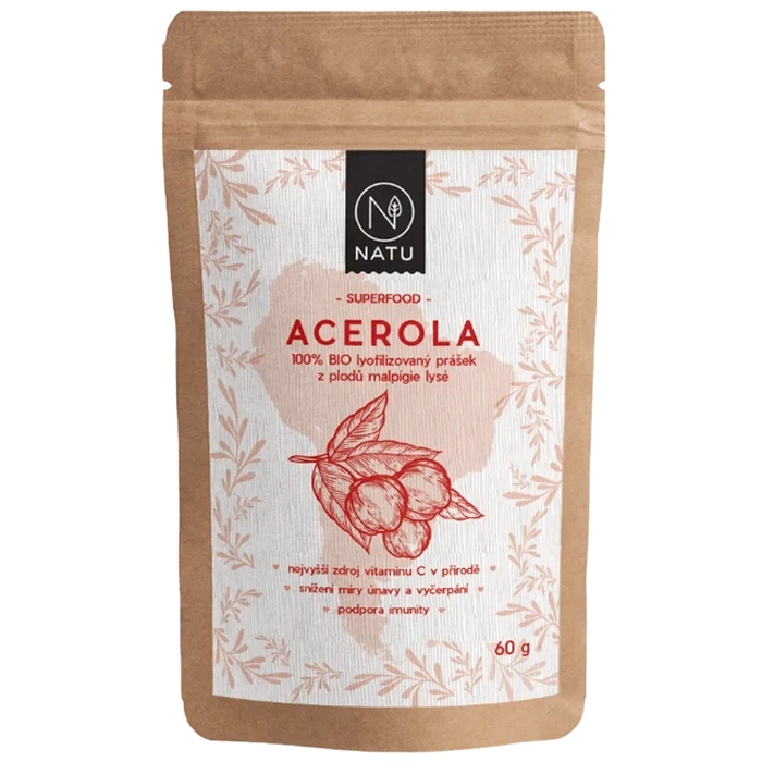 NATU Acerola prášek 60 g BIO