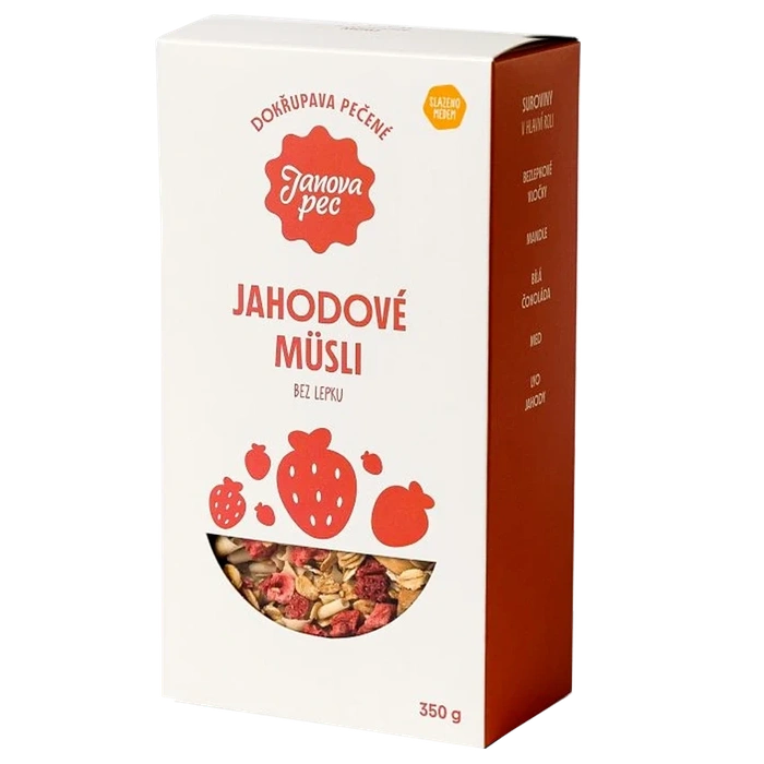 Janova pec Müsli pečené jahodové bez lepku 350g