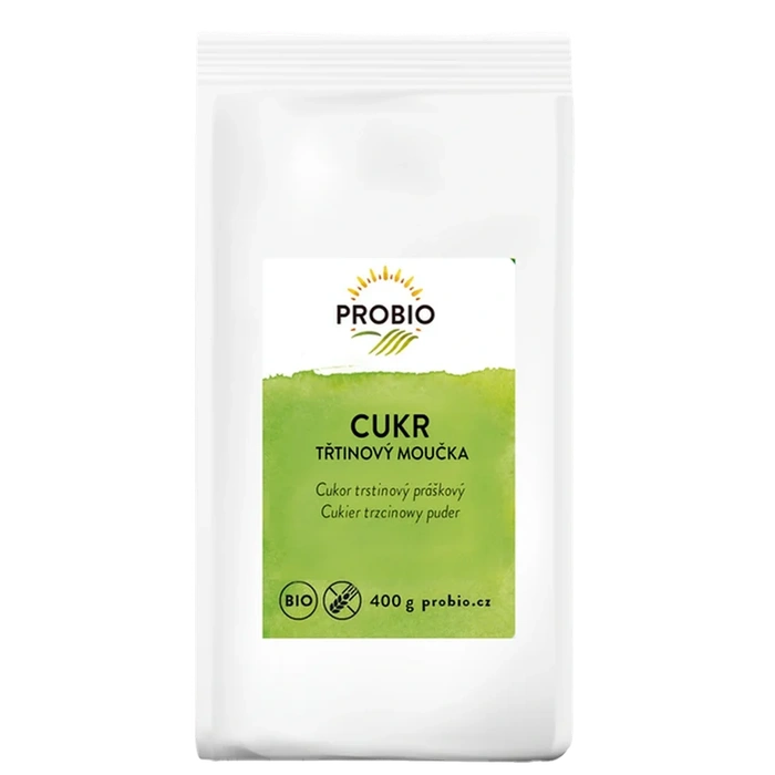PROBIO Cukr třtinový moučkový 400 g BIO