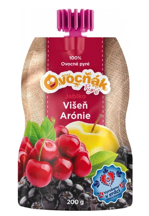 Ovocňák Pyré jablko višeň arónie 200 g