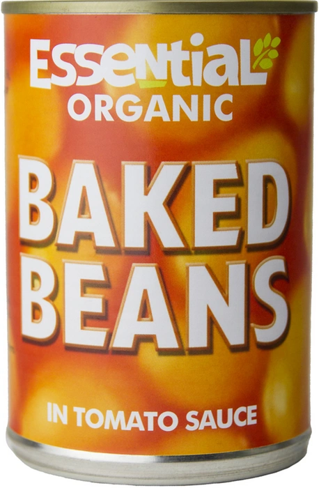 Essential Organic Fazole bílé v rajčatové omáčce 480g Bio